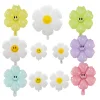 6 Petals Smile Daisy Flower Large Aluminum Film Balloons Party Birthday Festive Decors