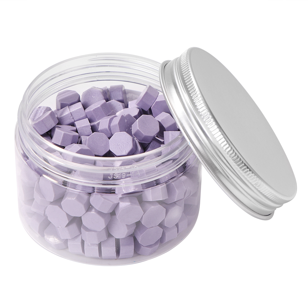 

200pcs Octagonal Wax Seal Beads Wisteria - Wax Seal Stamp, 501 Original