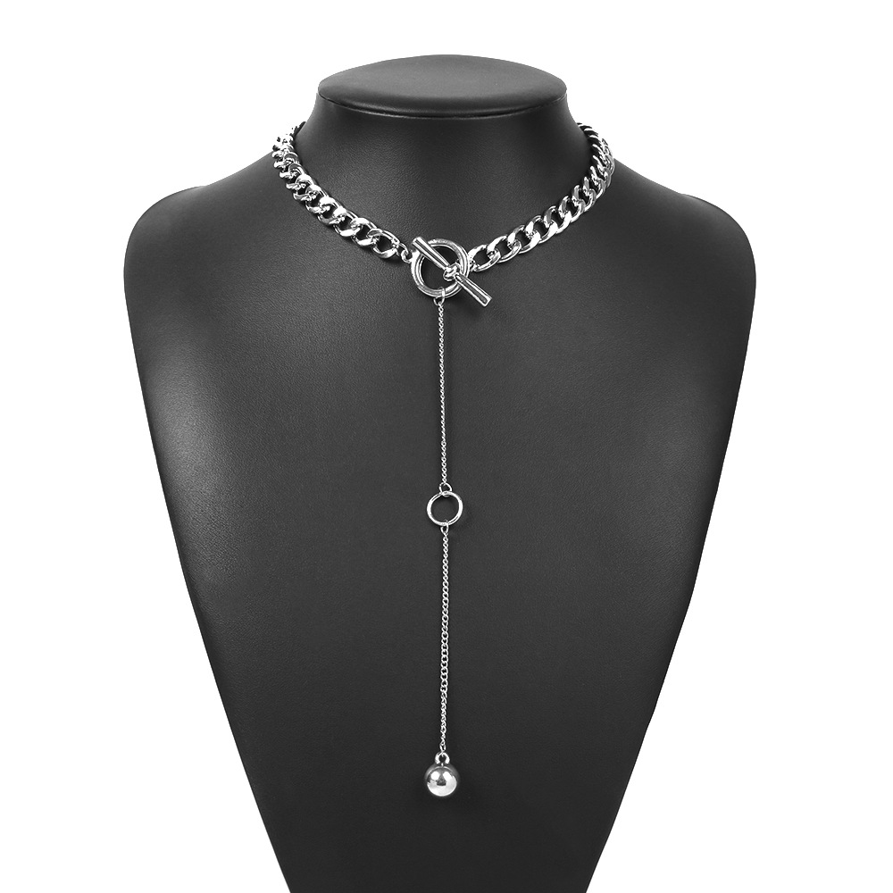 Creative long pendant necklace