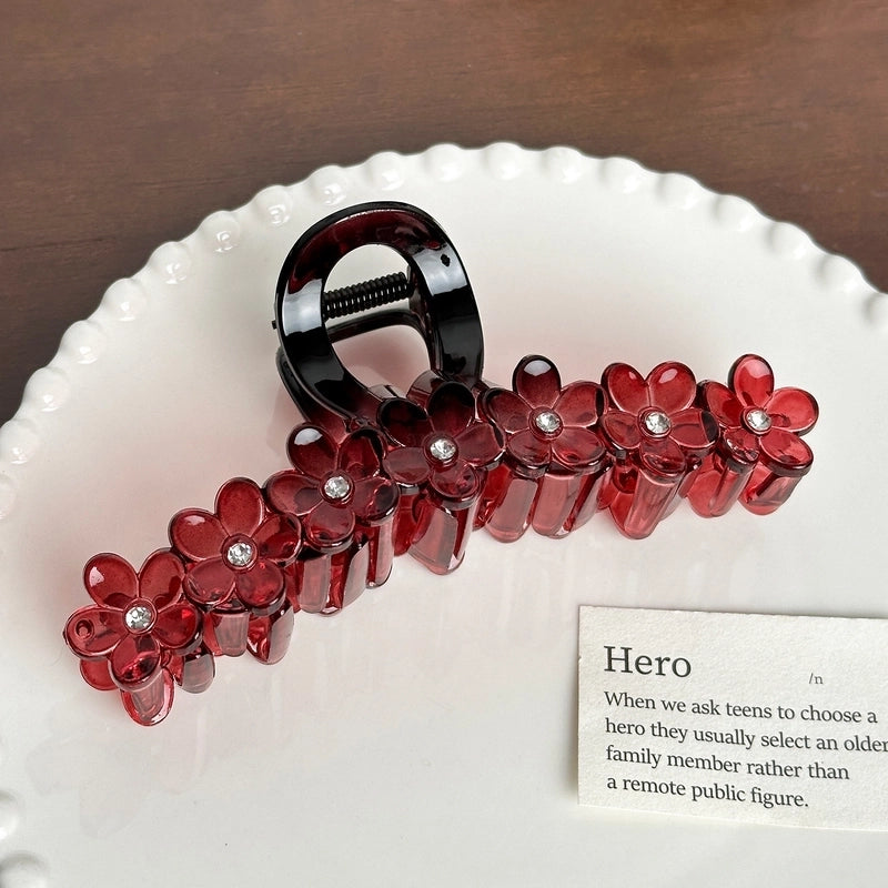 Women’s Retro Flower Plastic Resin Flowers Hair Claws