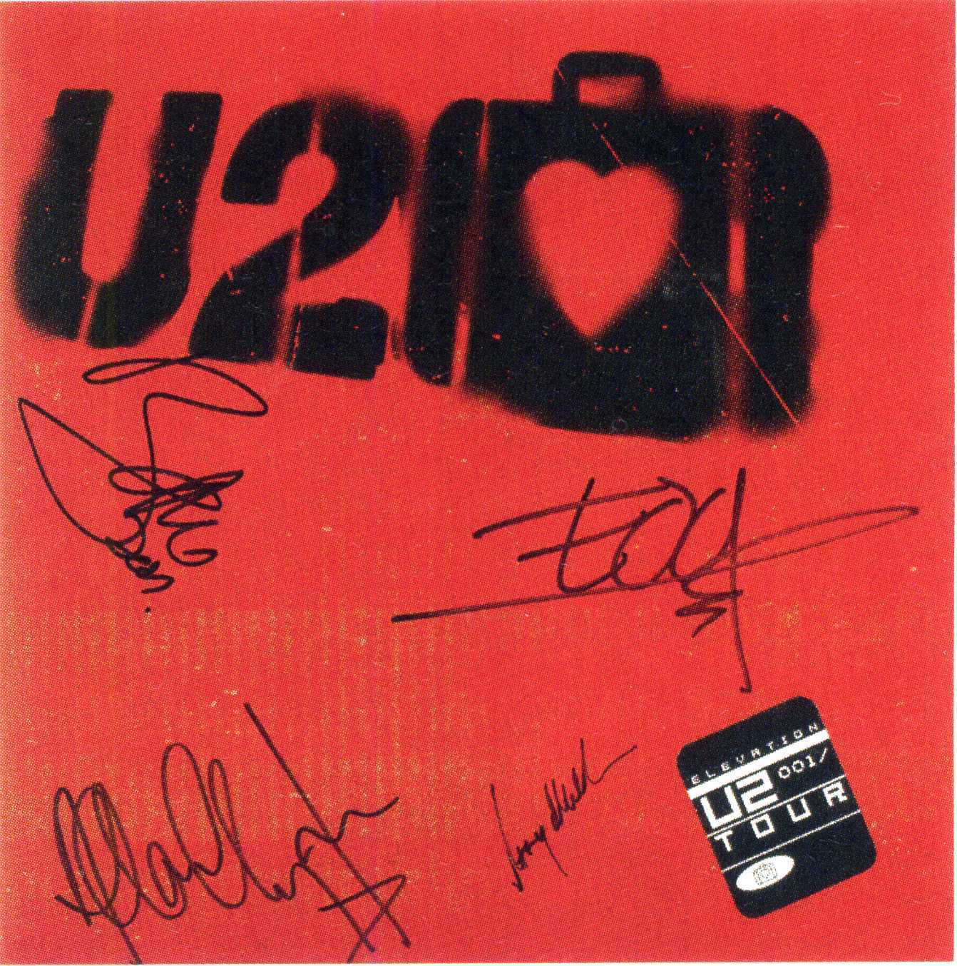 U2 Signed 'Elevation' Photo Poster paintinggraph Rock Band / Bono / Edge / Larry / Adam preprint