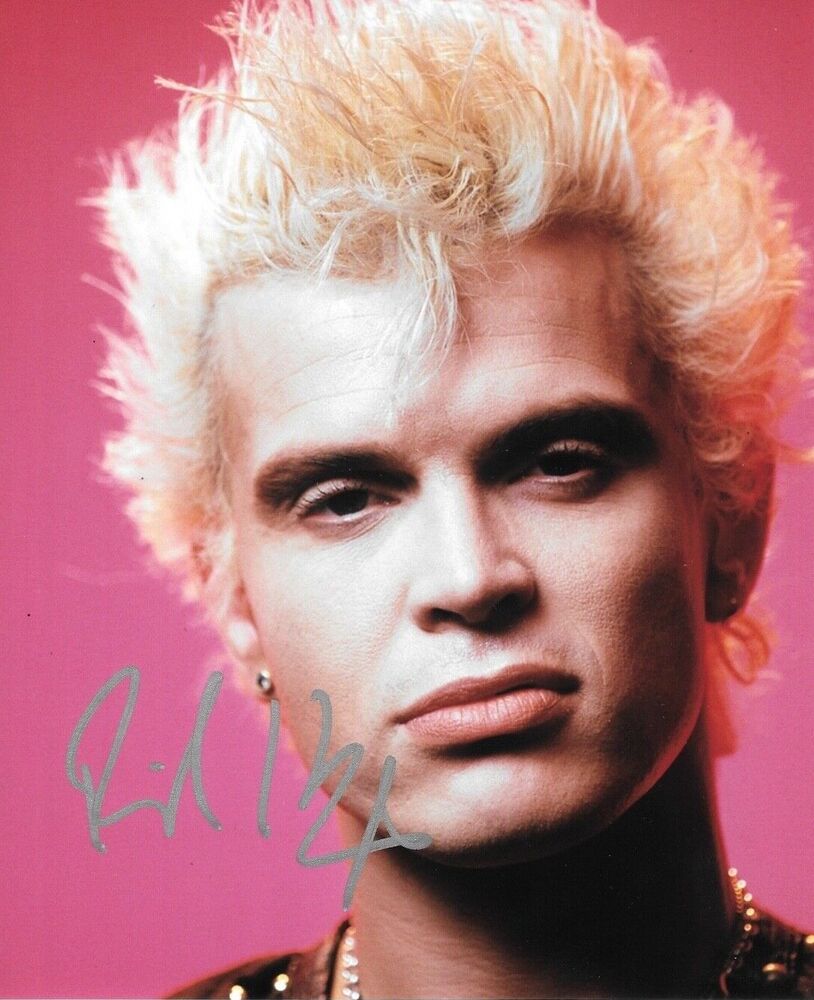 * BILLY IDOL * signed 8x10 Photo Poster painting * GENERATION X * * 5