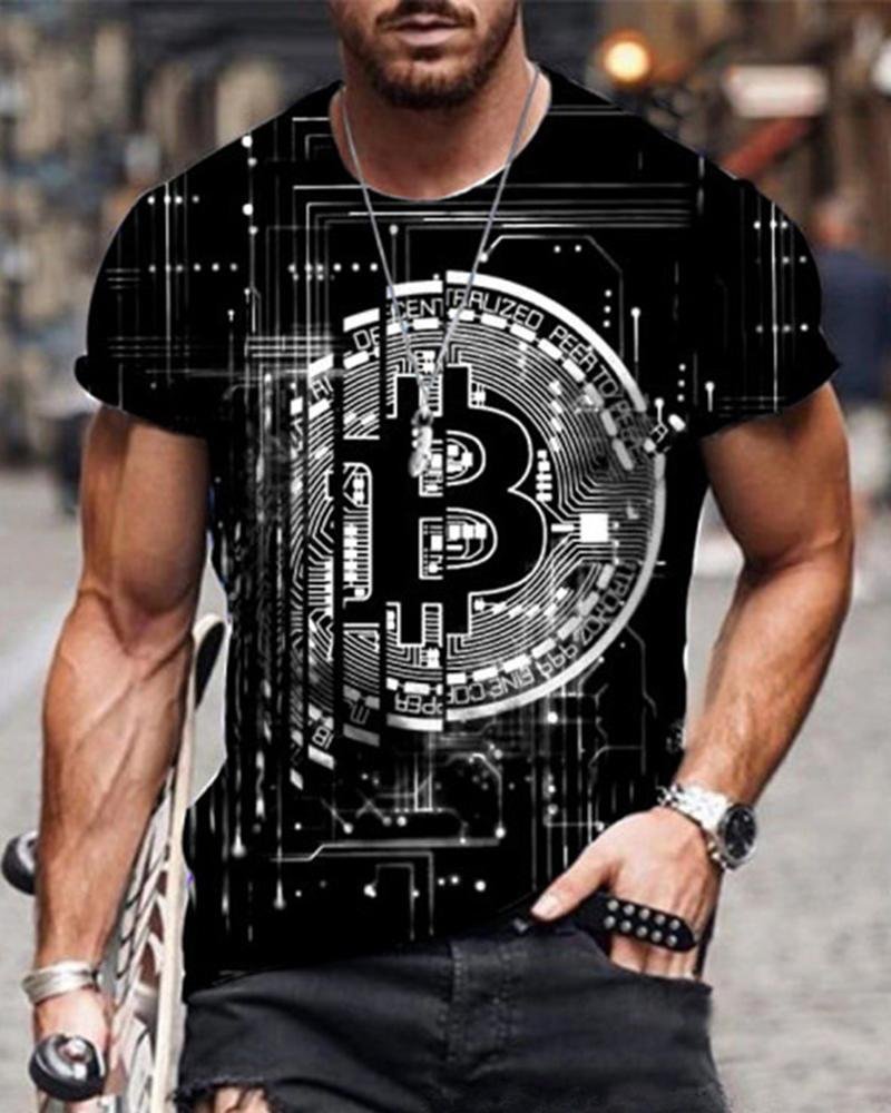Men Print Casual T-shirts-03