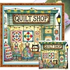 (US Only)Full Embroidery cotton Thread 14CT Printed Sewing House Cross Stitch40x40cm