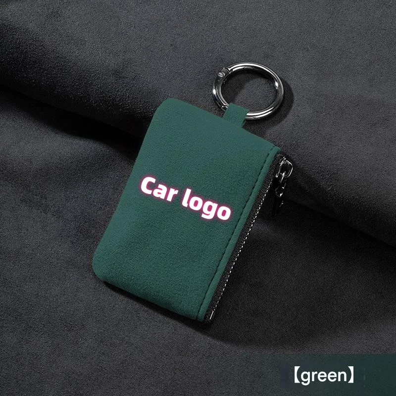 Car key suede anti-lost key bag