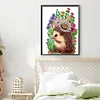 >SALE<5D DIY Partial Special Shaped Drill Diamond Painting Hedgehogs Kit Decor 30x40cm