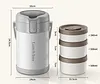 Portable Multi-Layer Bento Box, Large Capacity, 24-Hour Ultra-Long Insulation