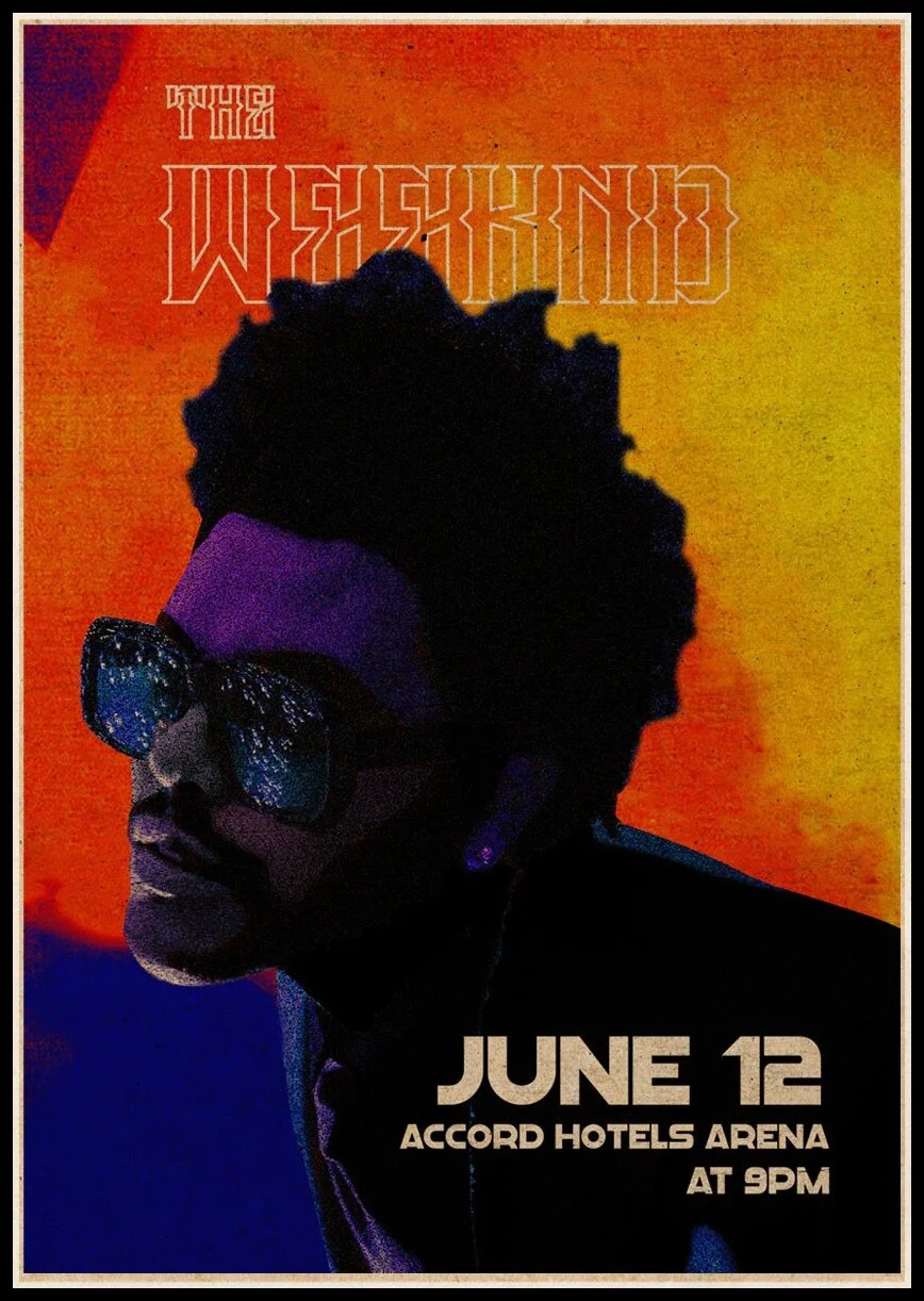 Athvotar Rapper Posters Hip Hop The Weeknd Wiken Potted Brother Quality Vintage Kraft Paper Painting Poster Living Room Wall Decor 703-1