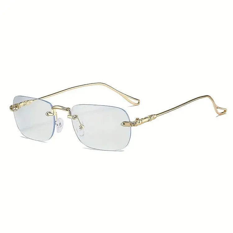 MIDDLE FRAME RIMLESS ANTI-BLUE LIGHT PRESBYOPIA GLASSES 