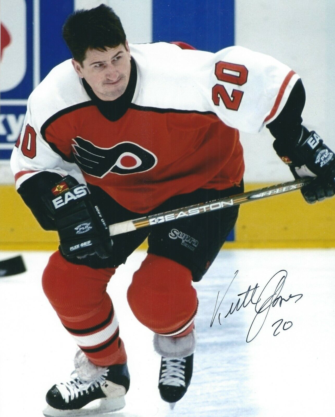 Autographed KEITH JONES 8x10 Philadelphia Flyers Photo Poster painting w/COA