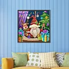 Diamond Painting -DIY Round Partial AB Drill Christmas Gnome(45x45cm)