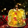 (US Local)Double Sided Special Shape Durian House Diamond Painting LED Light Ornaments