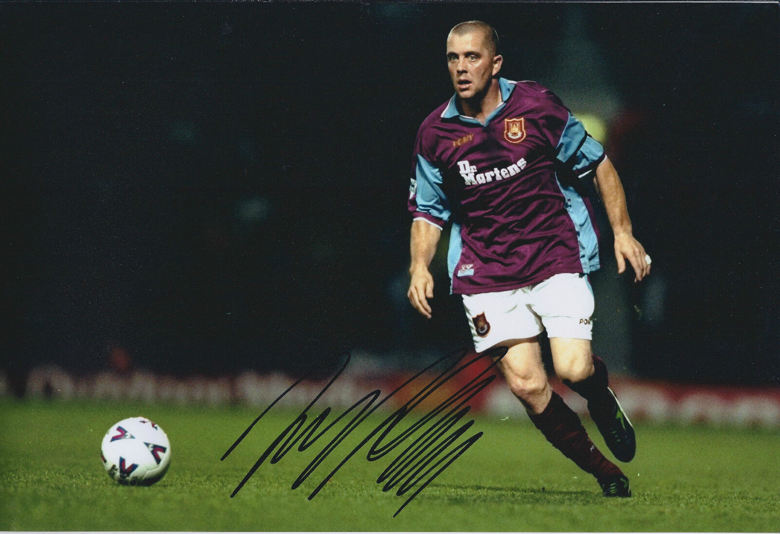 Julian DICKS Signed Autograph 12x8 Photo Poster painting AFTAL COA West Ham Utd Canvey Island