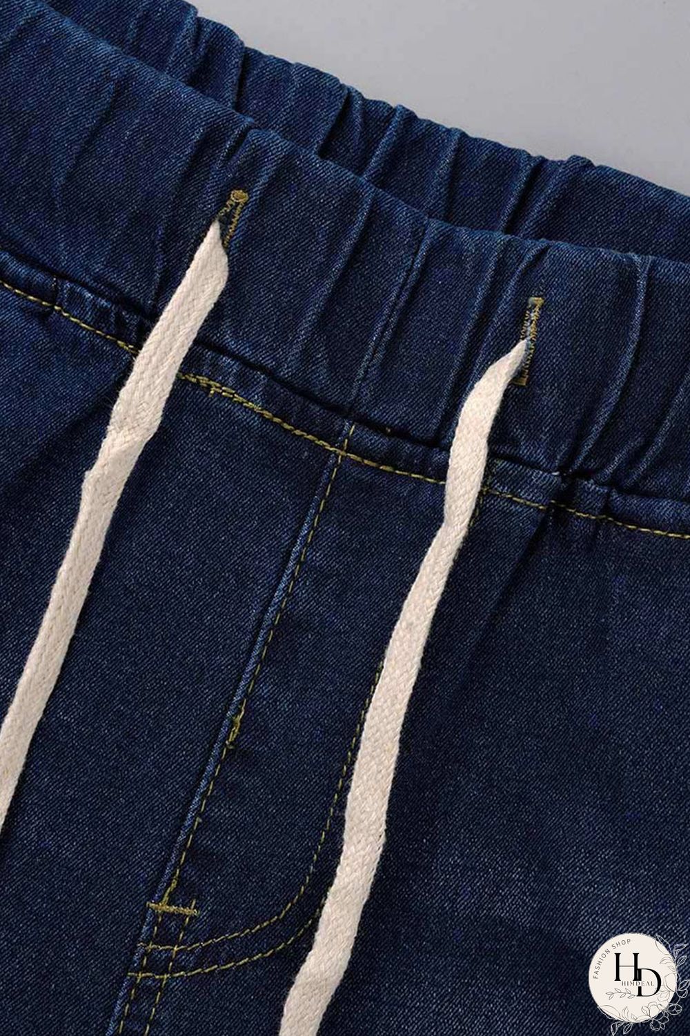 Black Fashion Casual Solid Ripped Plus Size Jeans