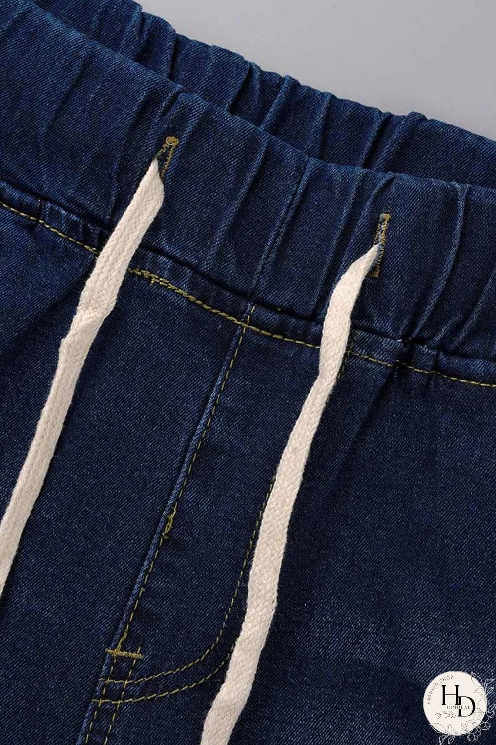 Black Fashion Casual Solid Ripped Plus Size Jeans