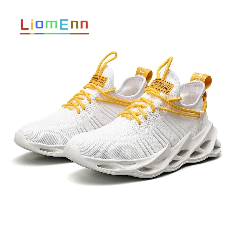 2021 Summer Women's Sneakers Women Tennis Running Sport Shoes Men Light White Black Green Yellow Sneaker Vulcanize Large Size 46