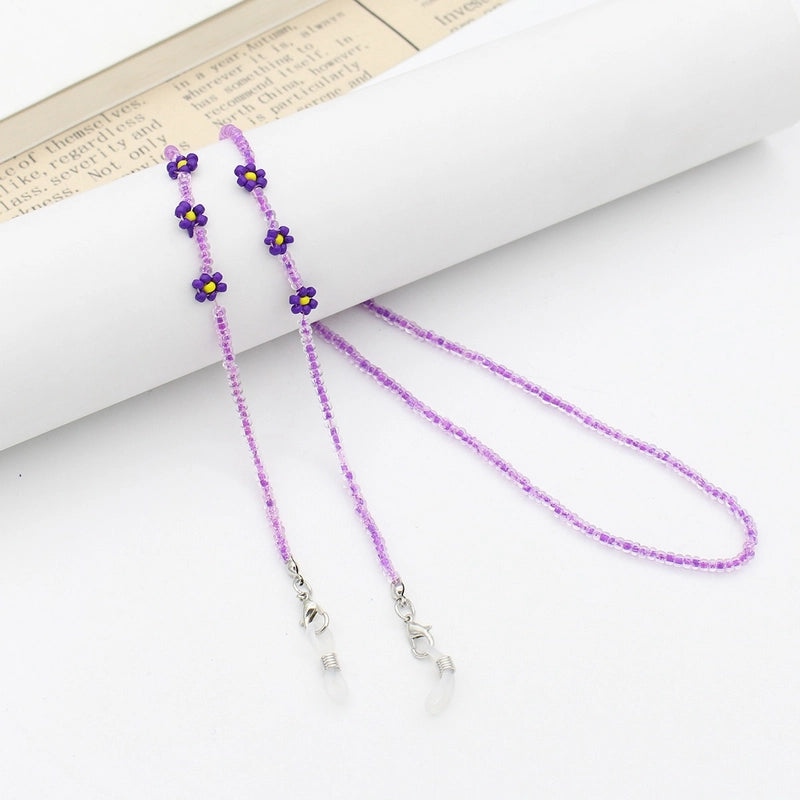 Casual Minimalist Geometric Crystal Unisex Glasses Chain