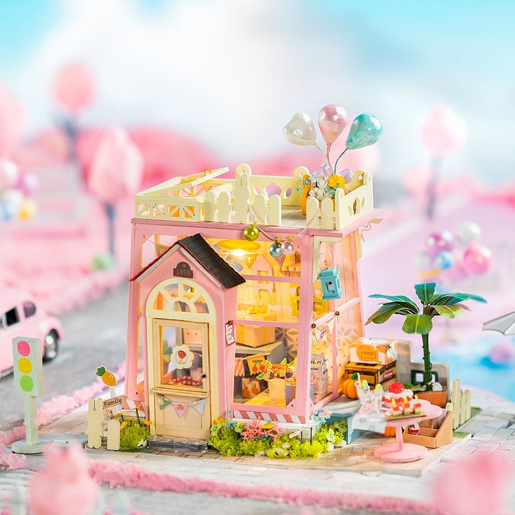Rolife Holiday Party Time DG153 DIY Miniatur-Puppenhaus 1:22