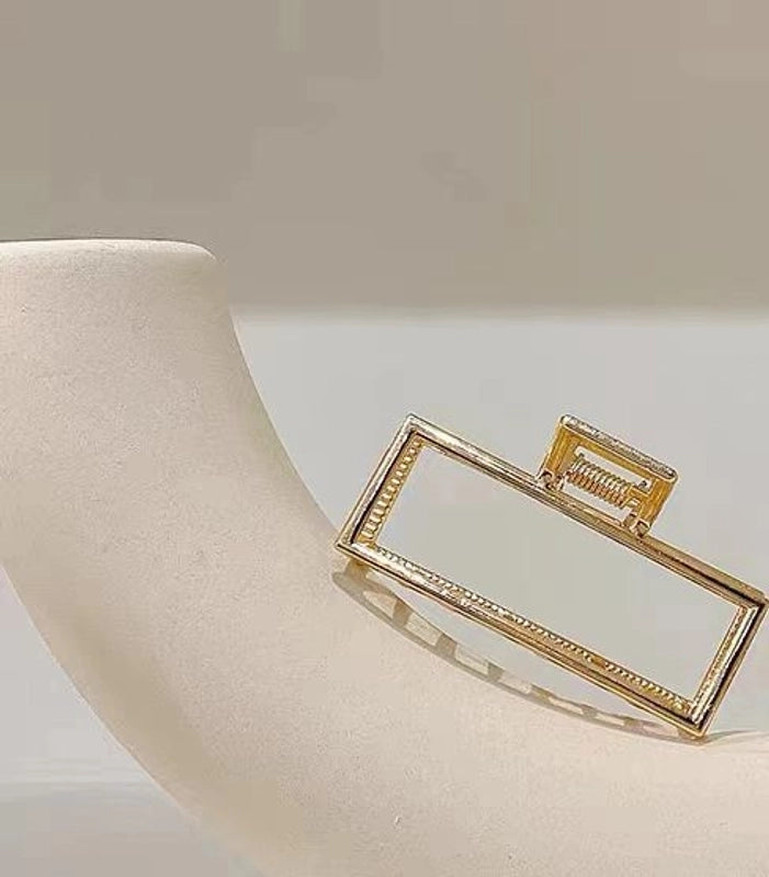 Metal Grab Clip Elegant Bow Hairpin Back Head Large Shark Clip French Pearl Clip Hair Accessories