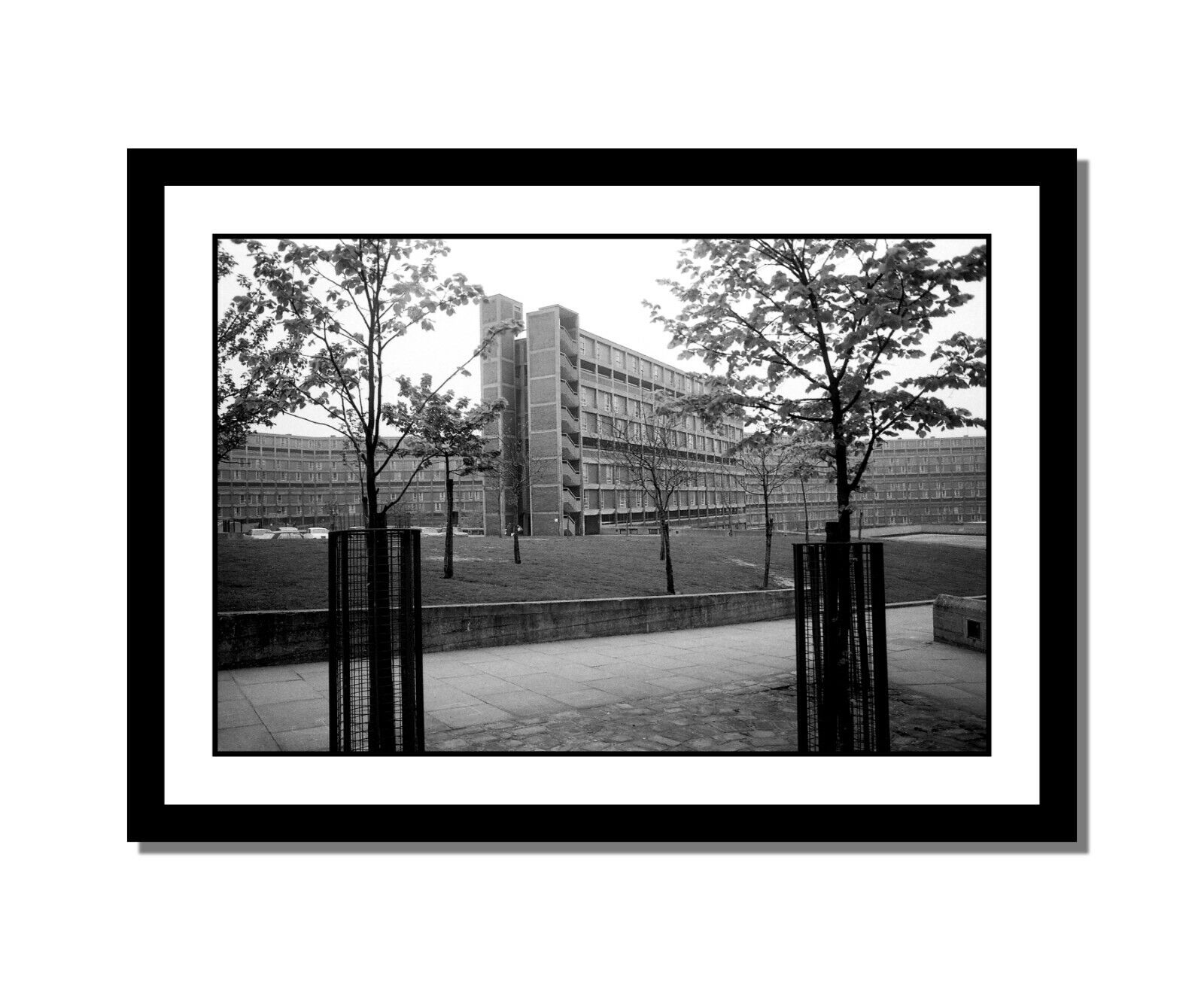 Framed Image of Sheffield - 18x12 inch Framed Iconic Photo Poster painting - Park Hill Flats #3