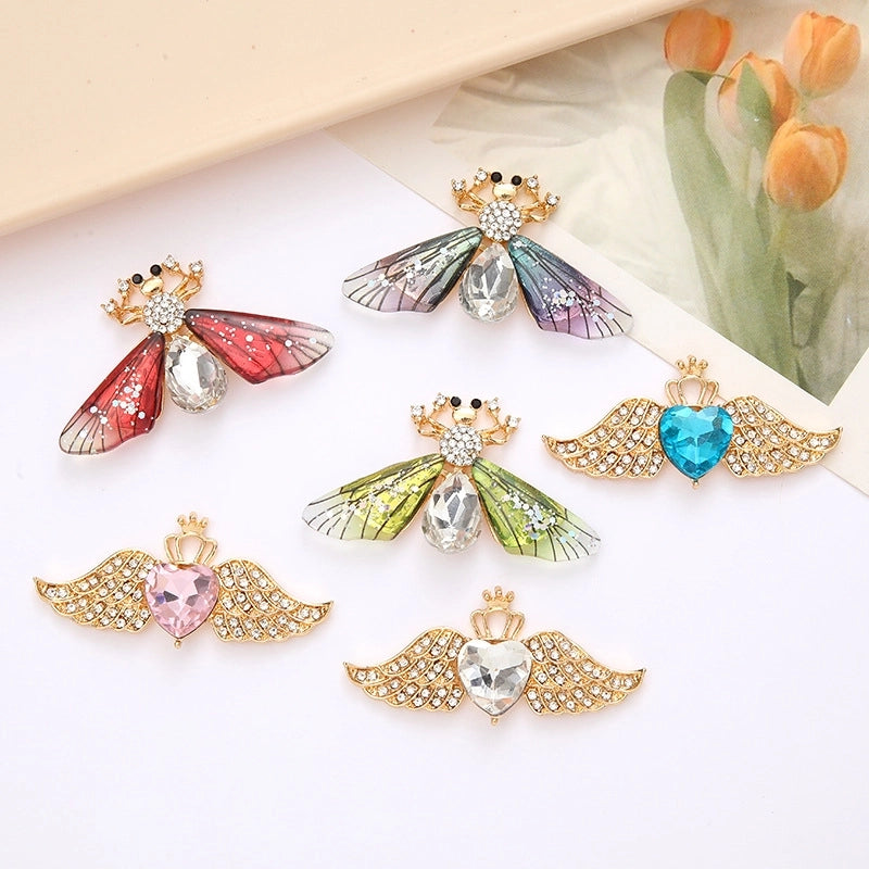 1 Piece Alloy Rhinestones Bee DIY Ornament Accessories Jewelry Accessories
