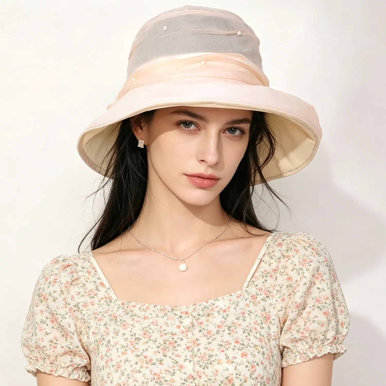 100% Silk Bucket Hat Lightweight Breathable Sun Shade For Women REAL SILK LIFE