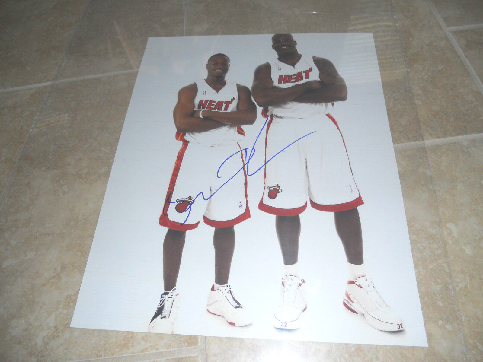 Dwaye Wade Heat Basketball HUGE Signed Autograph 16x20 Photo Poster painting PSA Guarantee G1