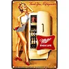 (Multi Style)  - Pin Up Girls - Vintage Metal Signs(8*12Inch/12*16Inch) - Bar