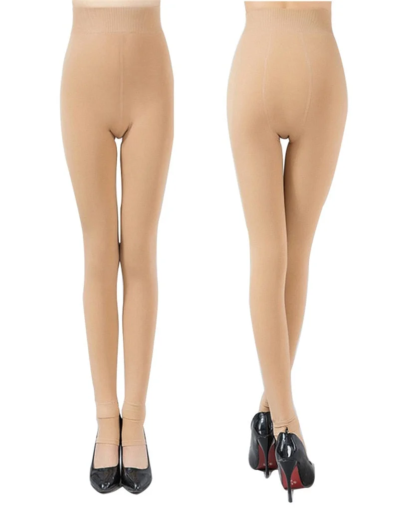 Women Plus Thick Velvet Warm Leggings Autumn Winter Fashion Plus Size Sexy Seamlessly High Waist  Leggings Warm Pants