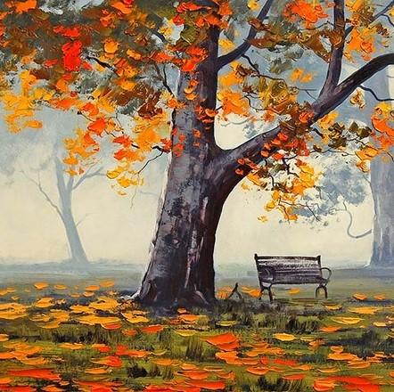 

Banch Under Alone Tree – Paint By Numbers - 40*50CM, 501 Original