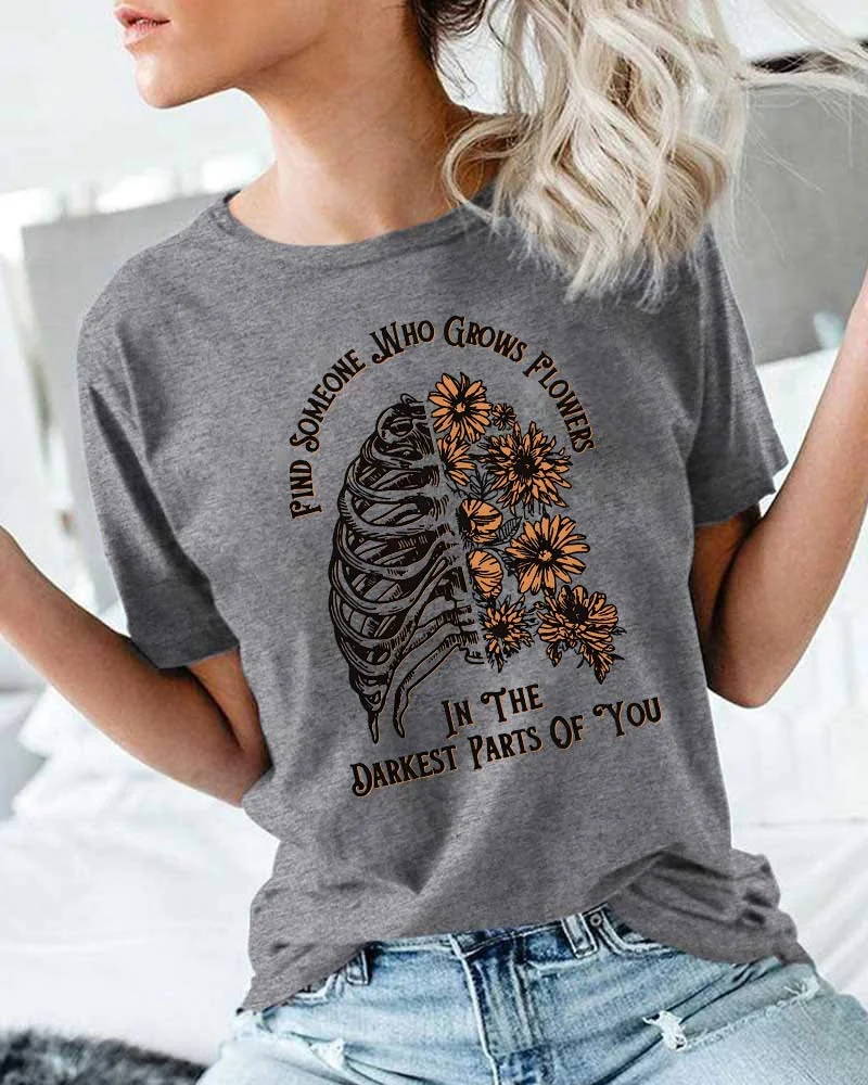 Find Someone Who Grows Flowers T-Shirt