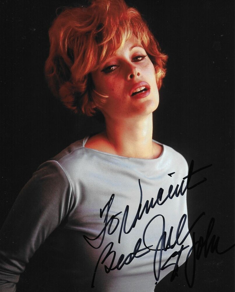 Jill St. John 8X10 Photo Poster painting (personalized to Vincent) signed at HShow