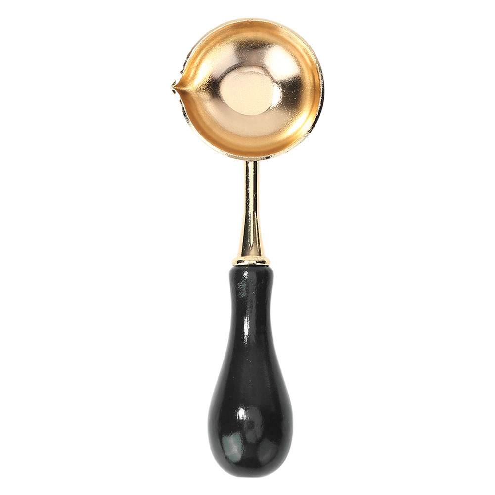 

Black Wood Handle Sealing Wax Spoon, 501 Original