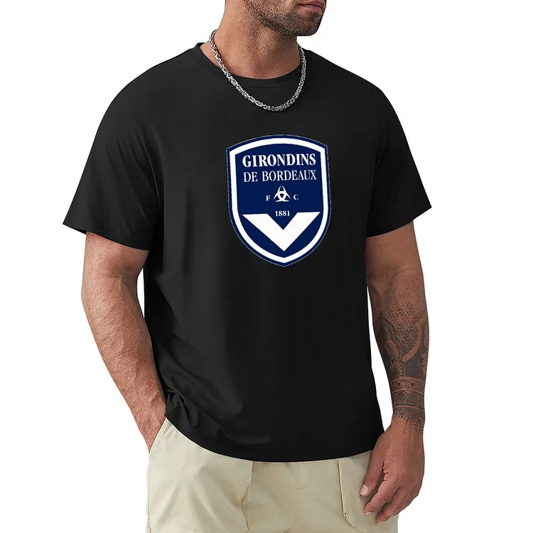 FC Girondins De Bordeaux Graphique Coton T-shirt Manche Courte Homme