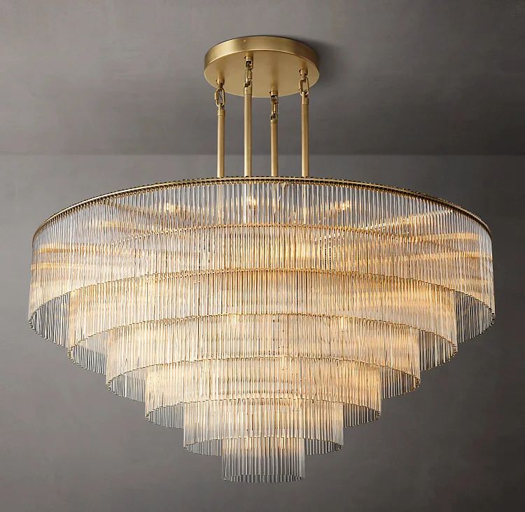 Amadeo Round Chandelier 60" For Living Room Vjlight