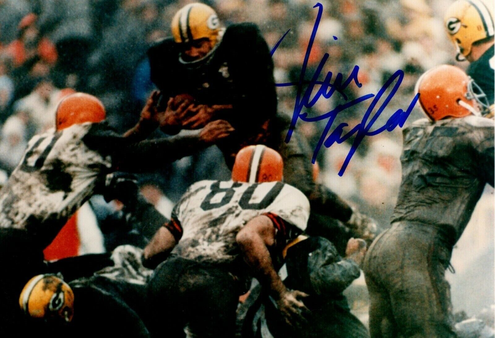 Jim Taylor Autographed Signed 8x10 Photo Poster painting ( Packers ) REPRINT