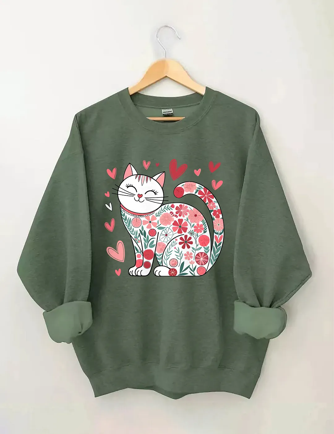 Cat Loves Valentines Day Sweatshirt