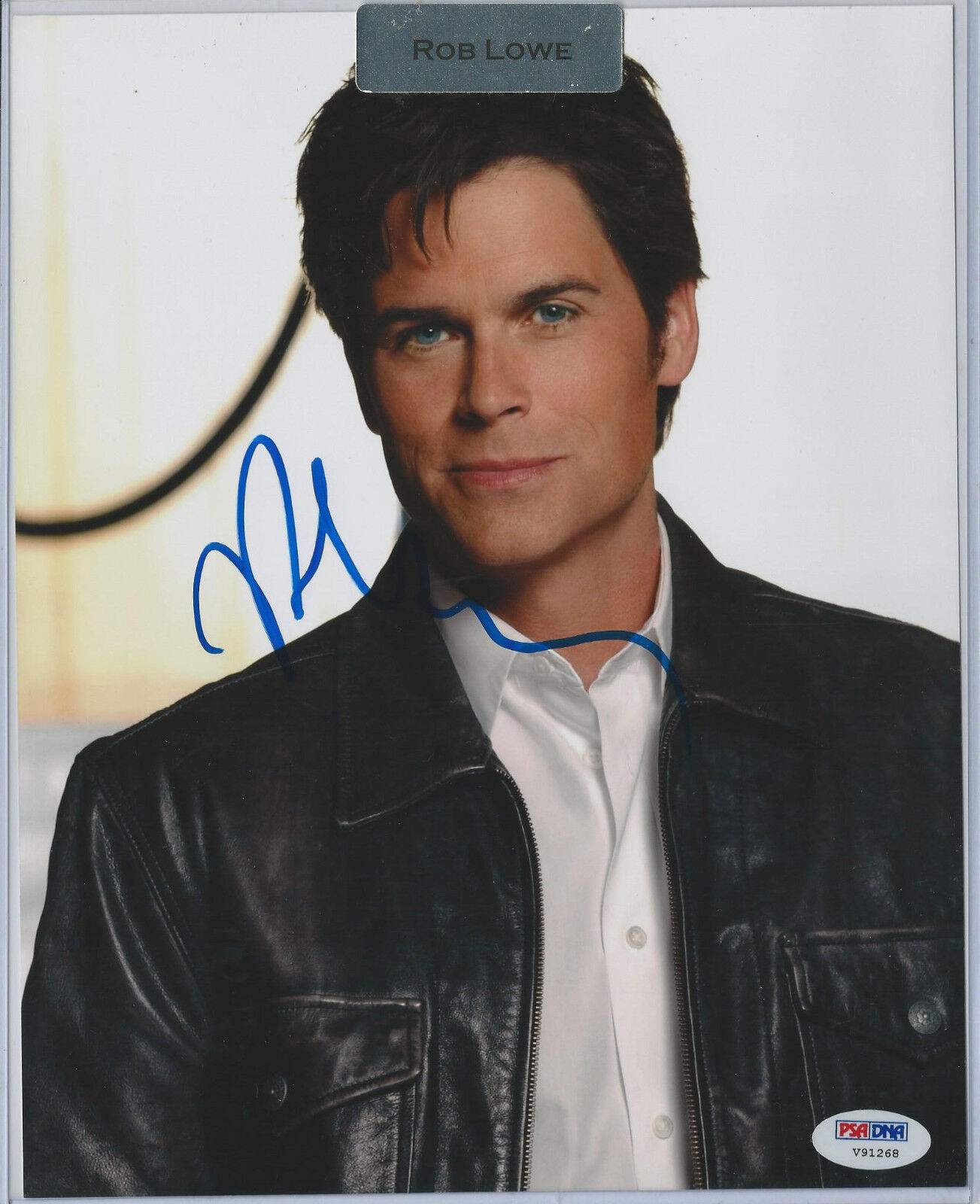 Rob Lowe Autograph 8x10 Photo Poster painting Leaf Pop Century PSA/DNA Outsiders Parks & Rec