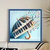 (US Local)Piano -11CT Stamped Cross Stitch Kit(45x45cm)
