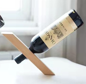 Balance Wooden Wine Bottle Holder Floating  Wine Holder