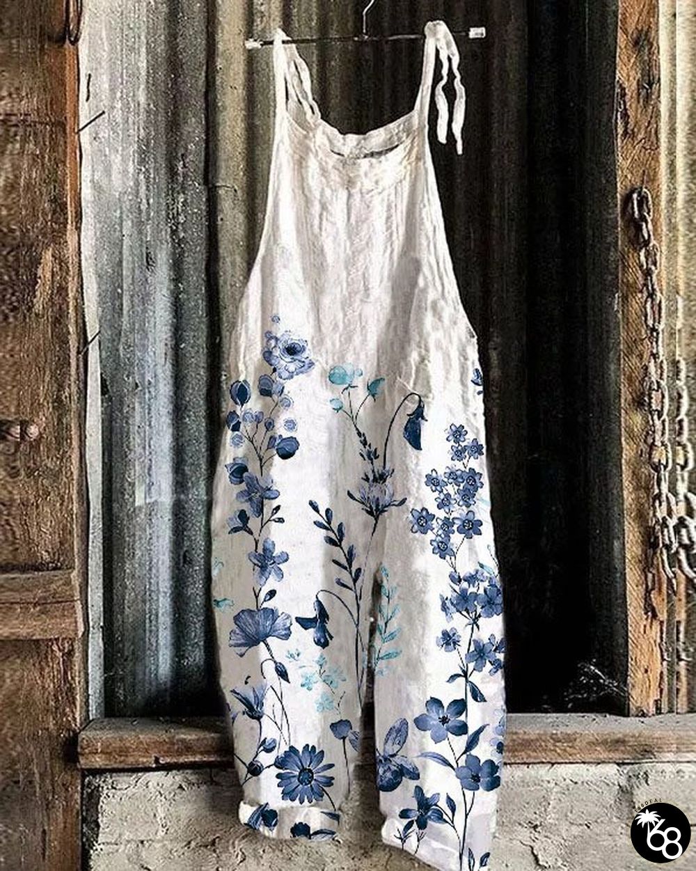 Women's Floral Print Loose Casual Jumpsuit | 168DEAL