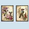 2Pcs/set Diamond Painting-5D Full Round Drill Yellowed Animal (40*30 CM)