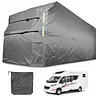 [US Local Warehouse] 420D Oxford Fabric Travel Trailer RV Cover Anti- Trailer Cover for Winter Snow