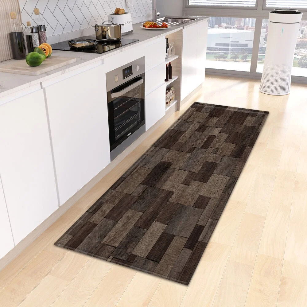 Modern Kitchen Floor Mat Home Entrance Doormat Bedroom Living Room Children Decoration Carpet Hallway Balcony Bath Anti-Slip Rug