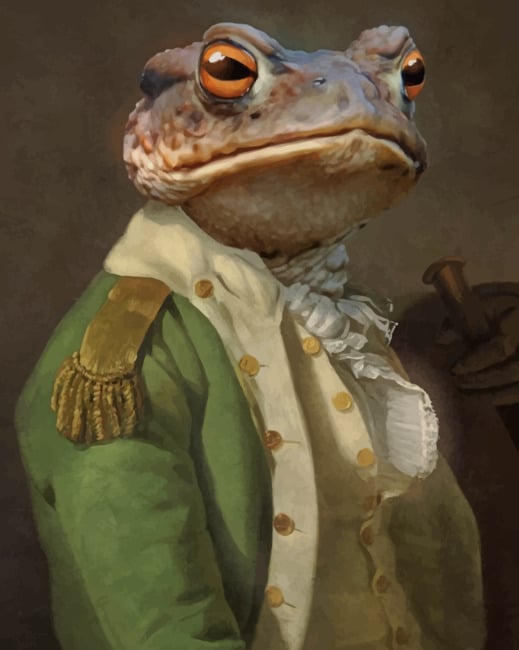 

Joseph Ducreux Frog – Paint By Numbers - 40*50CM, 501 Original