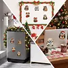 6PCS  Xmas Pets DIY Pearl Diamond Painting Christmas Fridge Magnets, Sparkling Rhinestone Refrigerator Magnet Craft Kit for Home Decor & Gifts