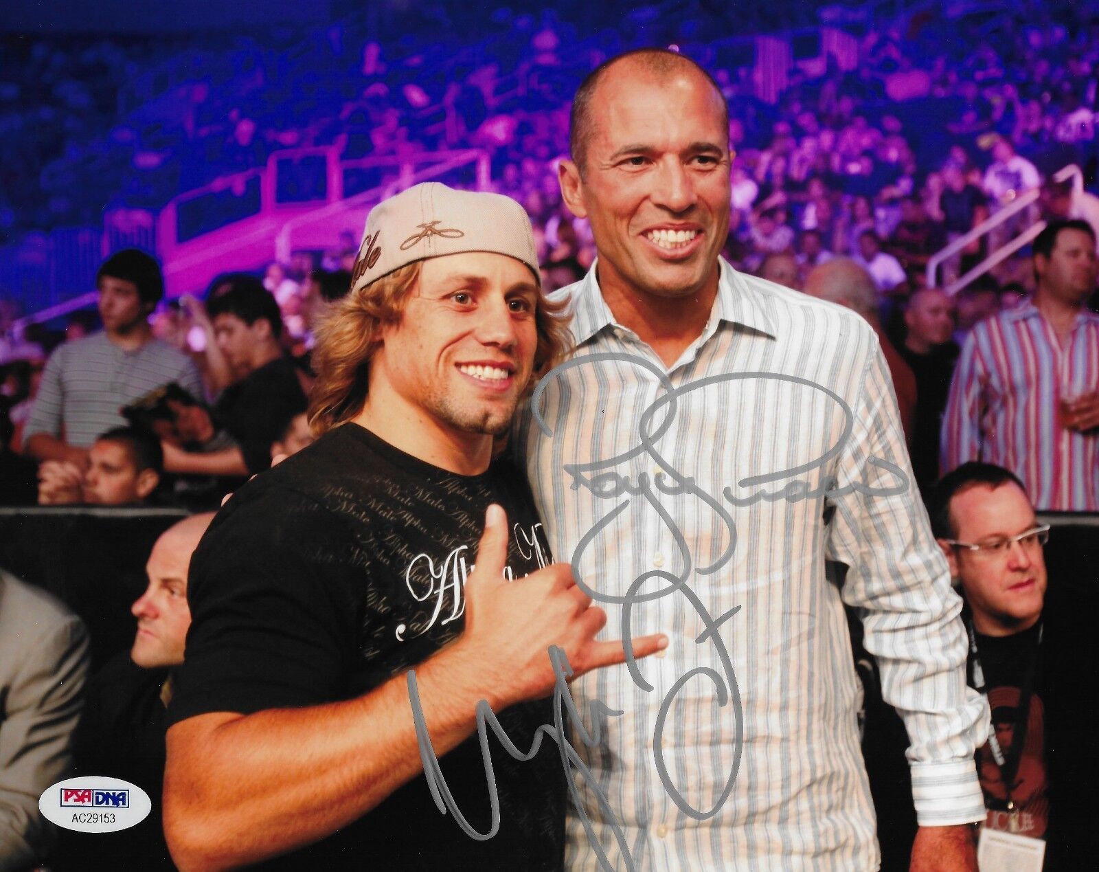 Urijah Faber & Royce Gracie Signed UFC 8x10 Photo Poster painting PSA/DNA COA Picture Autograph