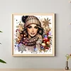 Diamond Painting -DIY Round Drill Xmas Girl(40x40 CM)