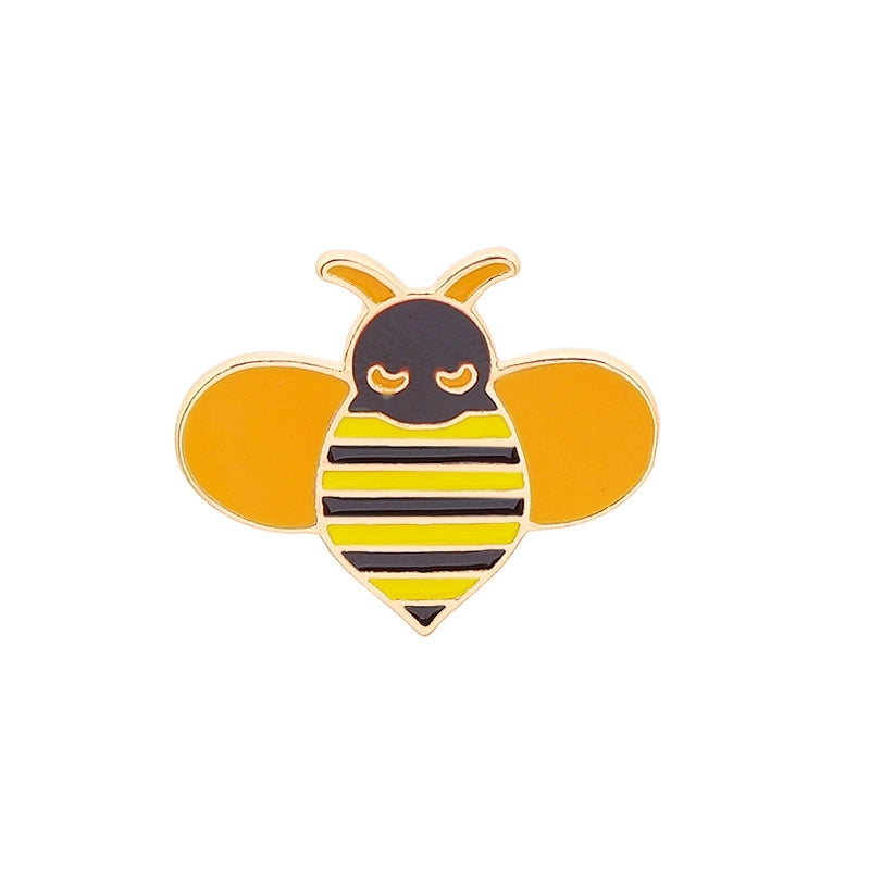 Cute Pin Heart Shape Alloy Contrast Collar Enamel Unisex Brooches