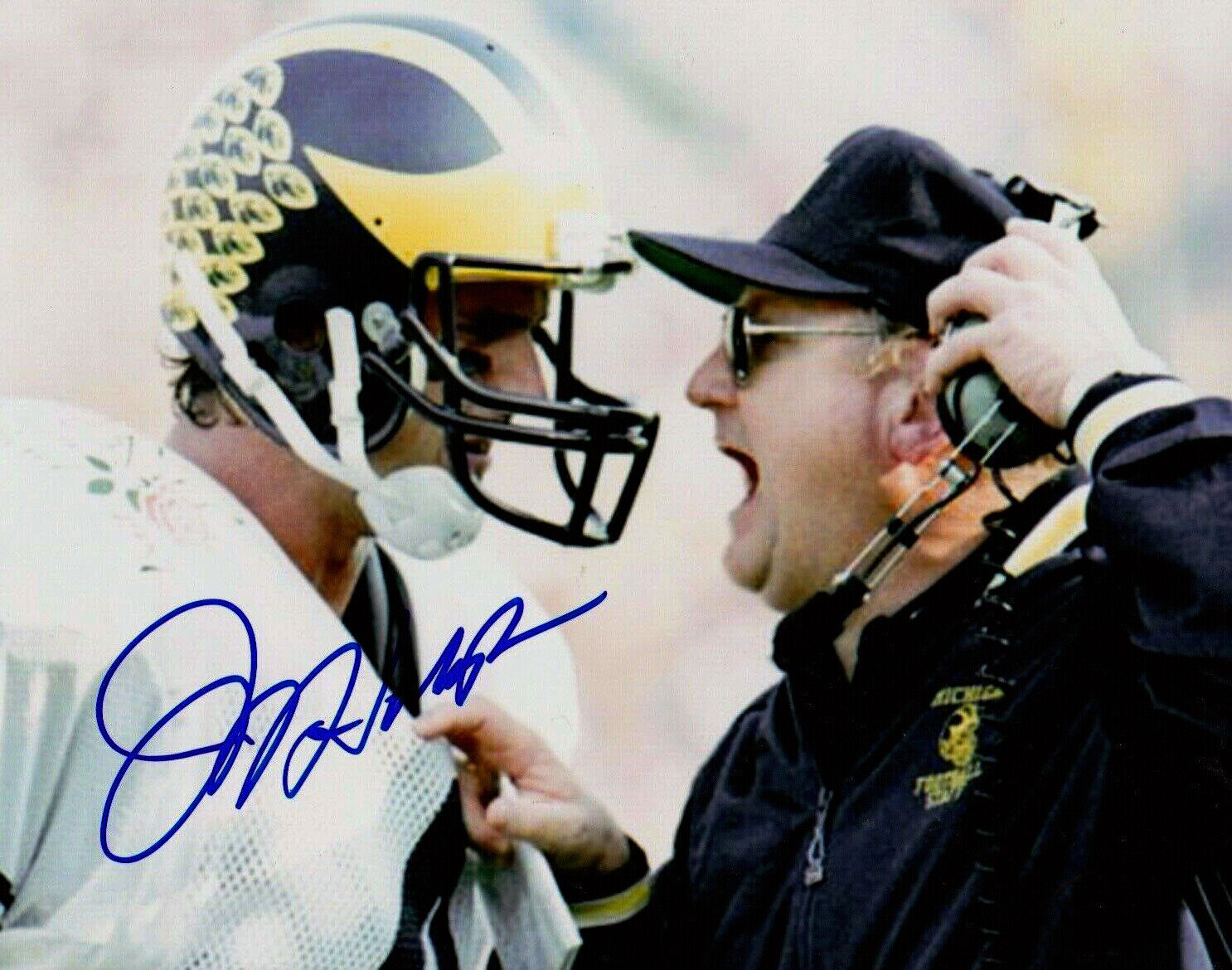 JIM HARBAUGH Michigan Wolverines Signed 8x10 Autographed Photo Poster painting Reprint